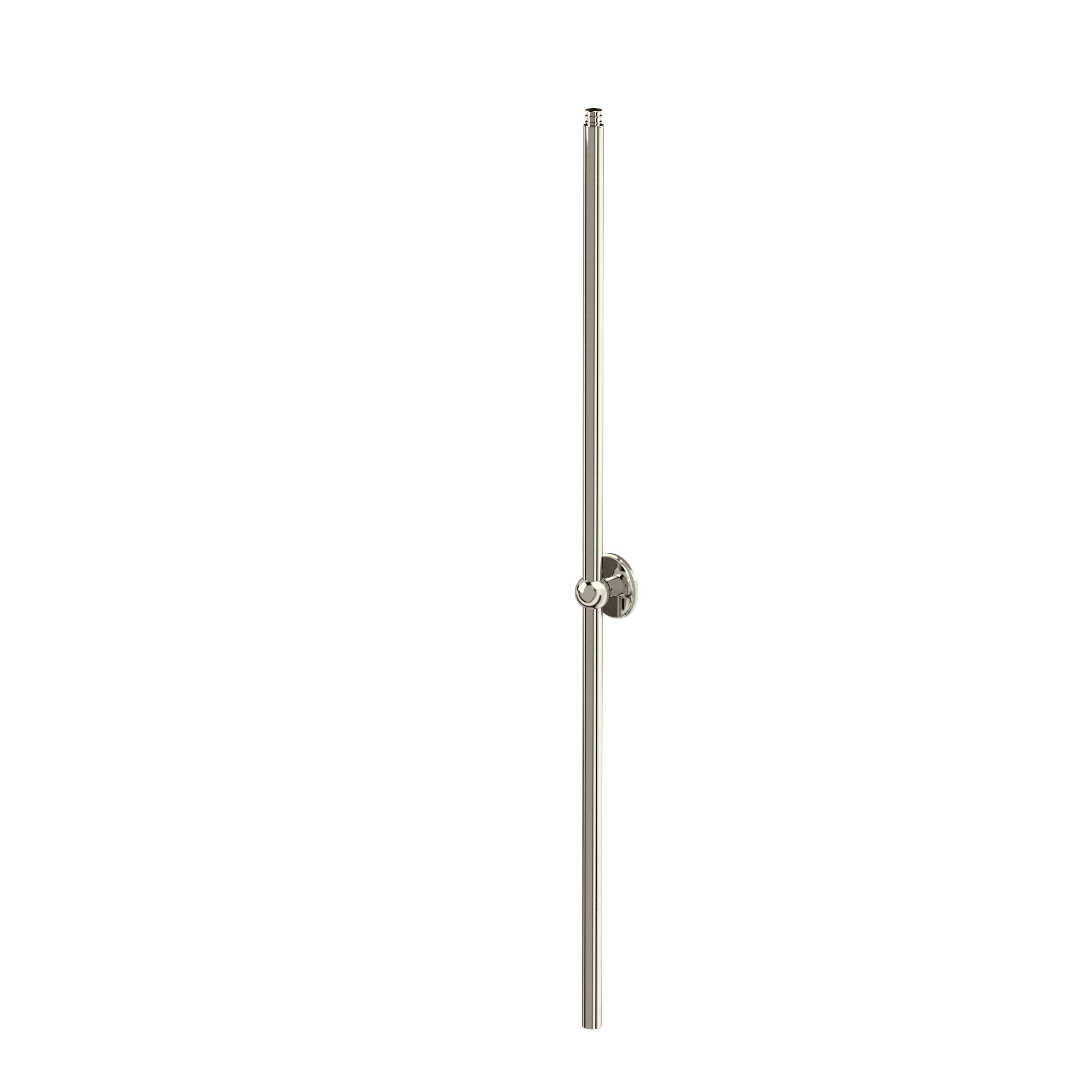 Arcade vertical rigid riser pipe and wall mounting - nickel